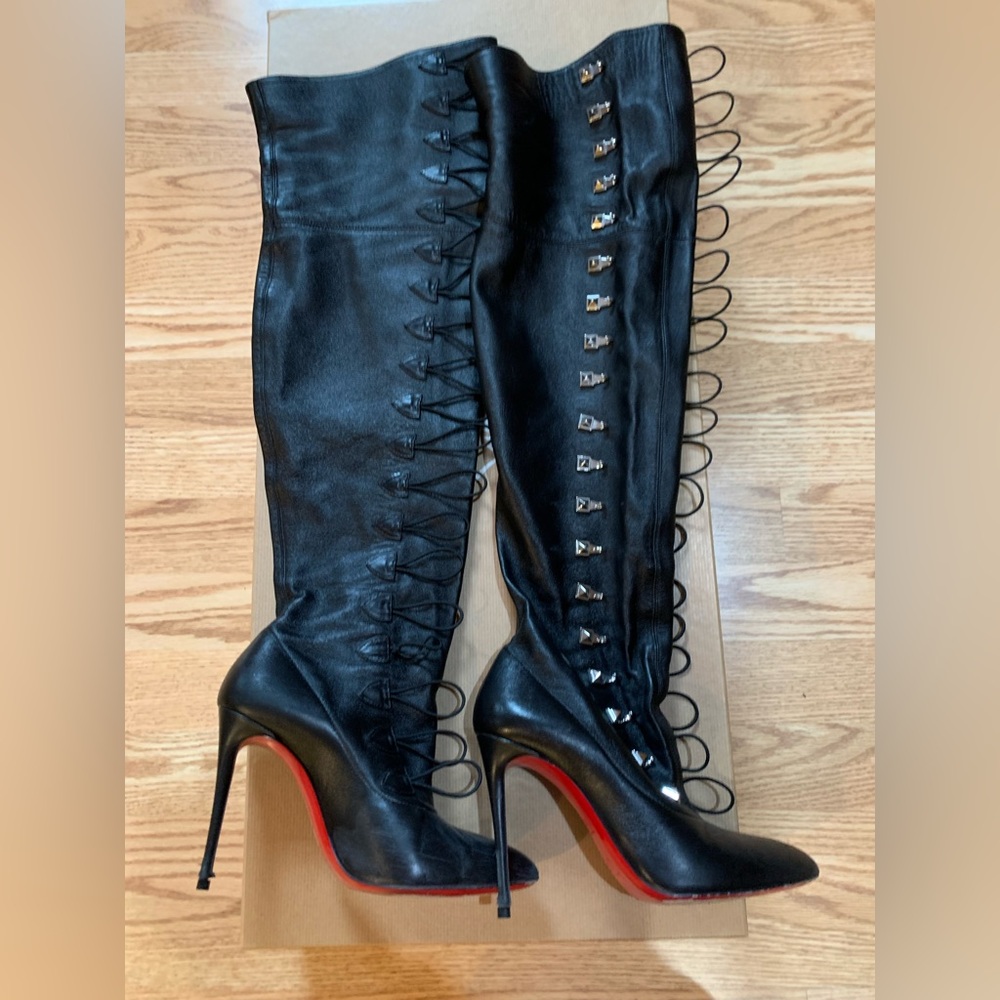 Christian Louboutin So Frenchissima 100MM Black Calf